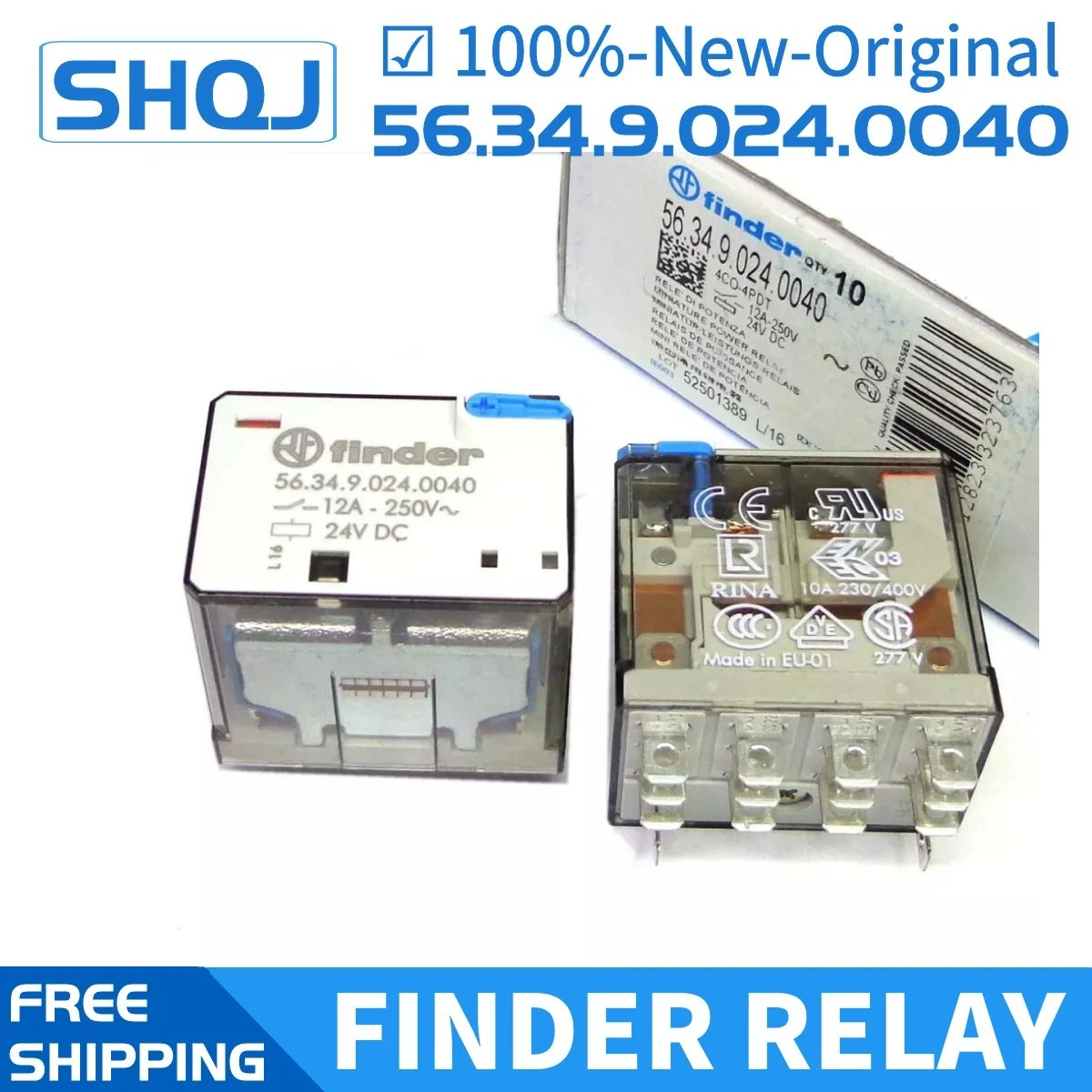 

finder relay 56.34.9.024.0040 56.34.8.230.0040 96.74 14PIN 12A 100%-new-original