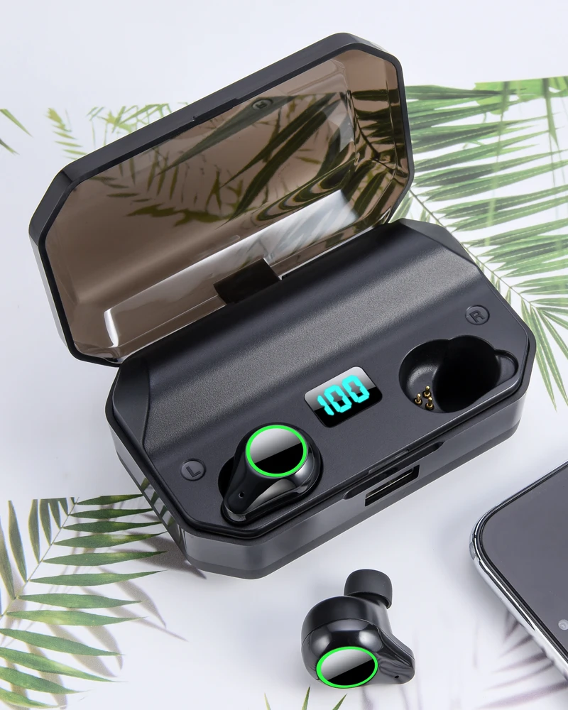 T9 TWS 8000 мАч наушники 9D стерео Bluetooth 5,0 беспроводные наушники IPX7 водонепроницаемые наушники светодиодный держатель для телефона