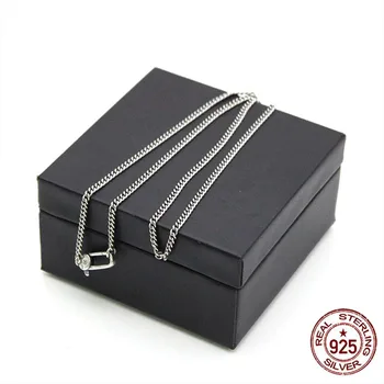 

925 Sterling Silver Necklace Jewelry Letter Pattern Shape Personality Simple Fashion Creative Give Friends Valentine's Day Gift