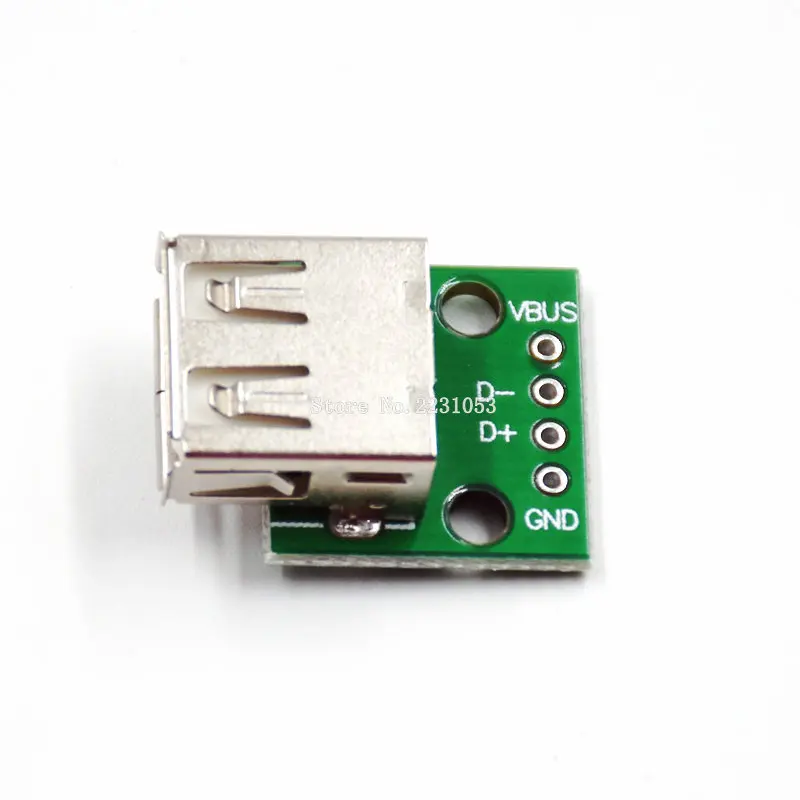 10 шт. Тип у муфтовый стыковочный USB к DIP 2 54 мм адаптер для печатной платы конвертер
