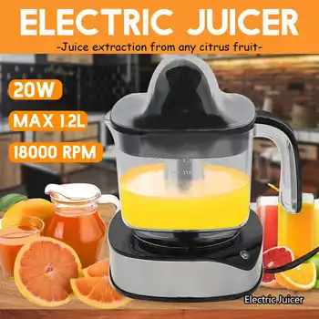 

220V Electric Juicer Double heads 18000 rpm 1.2L Capacity Orange Fruit Lemon Squeezer Extractor Portable Juice Machine Home