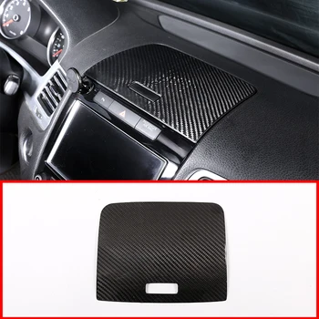 

Real Carbon Fiber Style Car Center Storage Box Cover Trim For Volkswagen Touareg 2011-2018 Accessories
