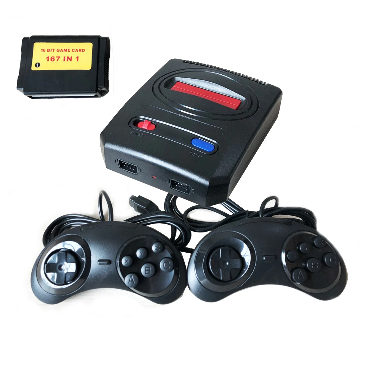 Мини 16-бит SEGA Ретро Классический игровой консоли 167 в 1 игры двух контроллеров
