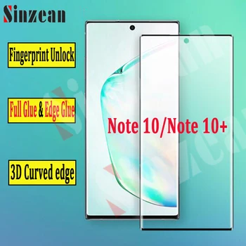 

Sinzean 100pcs/lot For Samsung Galaxy Note 10/Note 10 Plus 3D Curved FULL GLUE/EDGE GLUE Tempered Glass Screen Protector