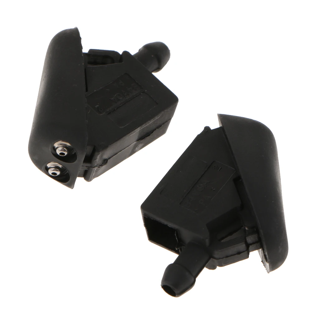 2 Pcs Car Nozzle Auto Windshield Washer Wiper Water Spray Nozzles For