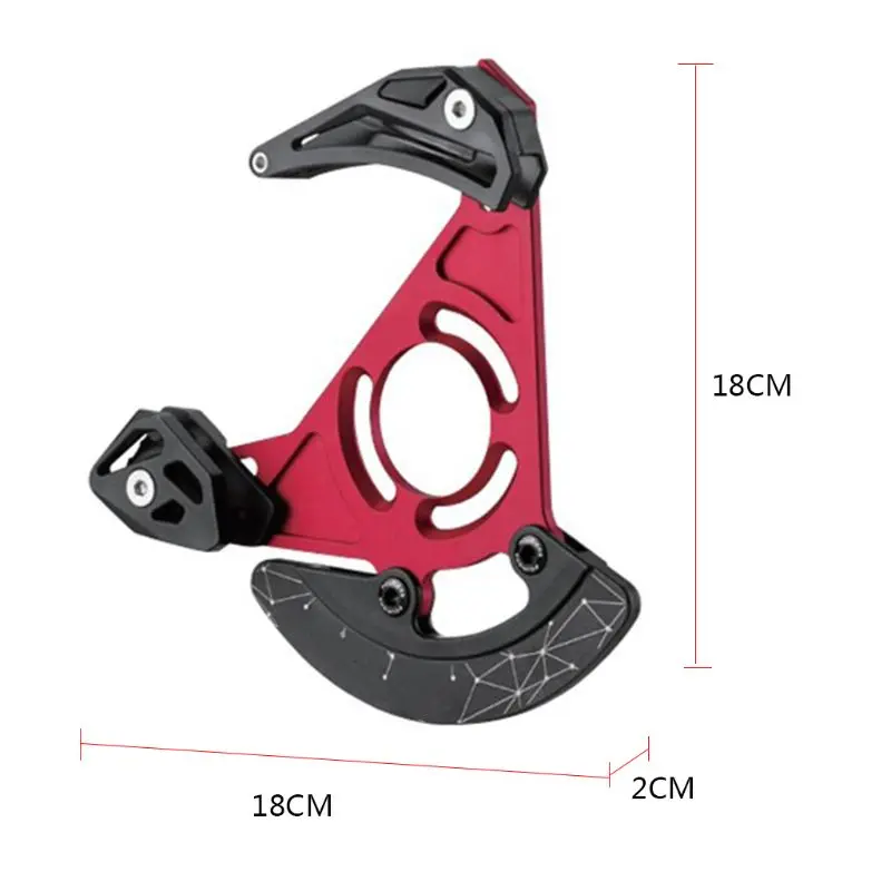 QILEJVS Mountain Bike Downhill Chain Guide DH Bash Guards Device Single Speed ISCG05