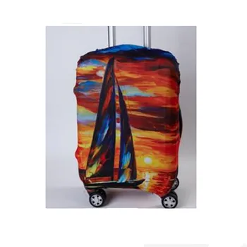 

Elastic case cover luggage trolley case protective cover dust cover oil painting style series