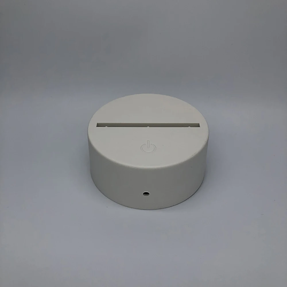 7 цветов USB кабель с пультом дистанционного управления Сенсорная база для 3D светодиодный ночной Светильник сменный белый красочный светильник для свадебного декора