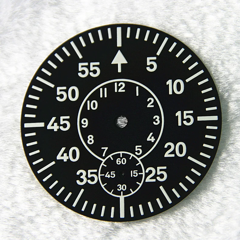 38.9mm Watch Dial Green Luminous Watch Face Wristwatch Plate Tool Parts For ETA 6497 6498 ST36 Repair Replacement