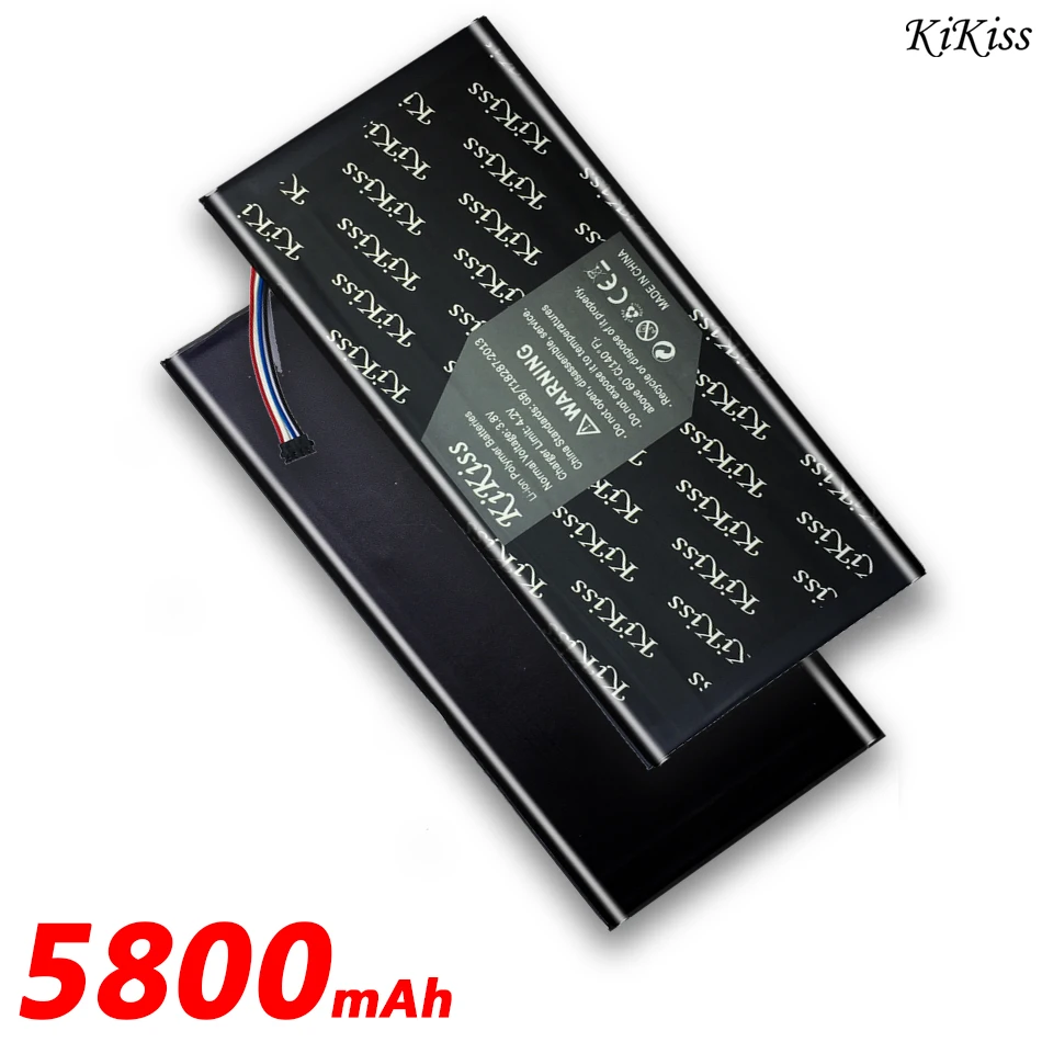 KiKiss MLP2964137 Tab аккумулятор 5800 мач для acer Lconia One 7 B1-730 B1-730HD A1402 литий-полимерные аккумуляторы