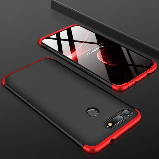 100PCS 360 Degree Full Cover For Huawei Honor V20 Note 10 V10 9 Lite 9i V9 8 8C 8X Max 7X 6X Play 3 In 1 Hard PC Protection Case |