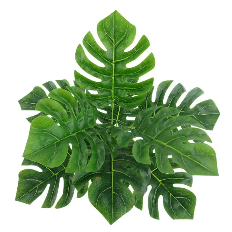 Nordic style 1Pc Monstera Office Home Artificial Plant High Simulation Fake Foliage LeafNew Qgnv
