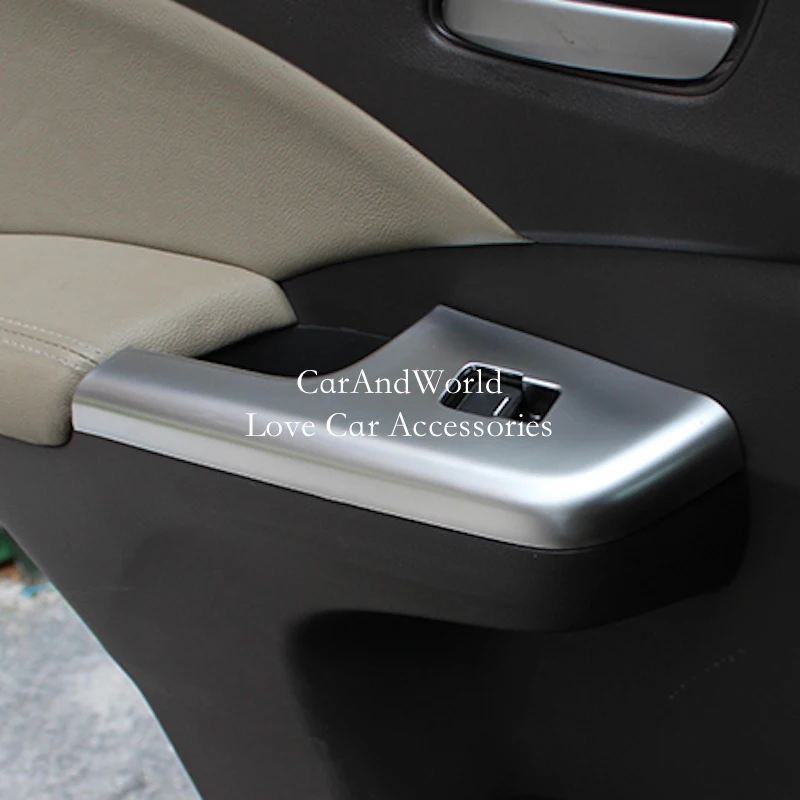 Для Honda CR-V CRV 2012- Внутренняя дверь подлокотник панель крышка окна стекло лифт переключатель кнопка украшения планки автомобильные аксессуары