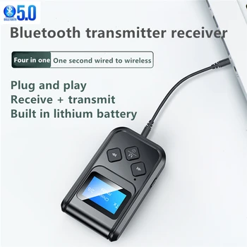 

Bluetooth 5.0 receiving transmitter Bluetooth headset car wireless AUX AUDIO 3.5mm sound box power amplifier computer TV