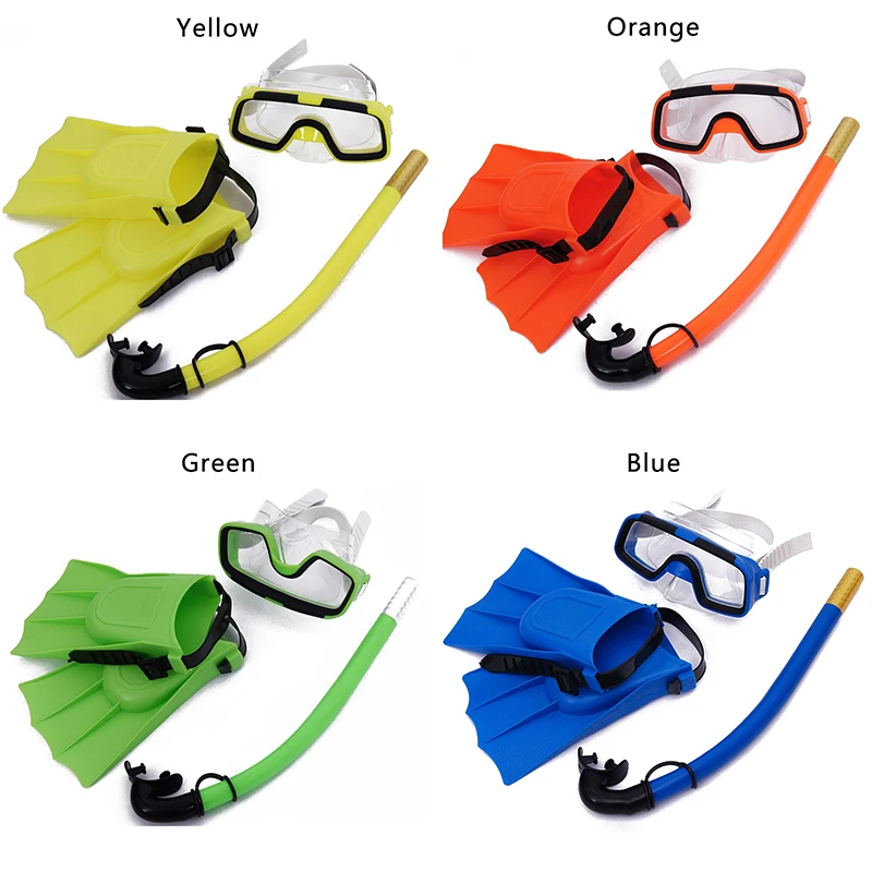 Детские наборы и маски для дайвинга, анти-туман, плавание, подводное плавание, защита безопасности, качественные очки, маски для подводного плавания, набор плавников для детей, мальчиков и девочек