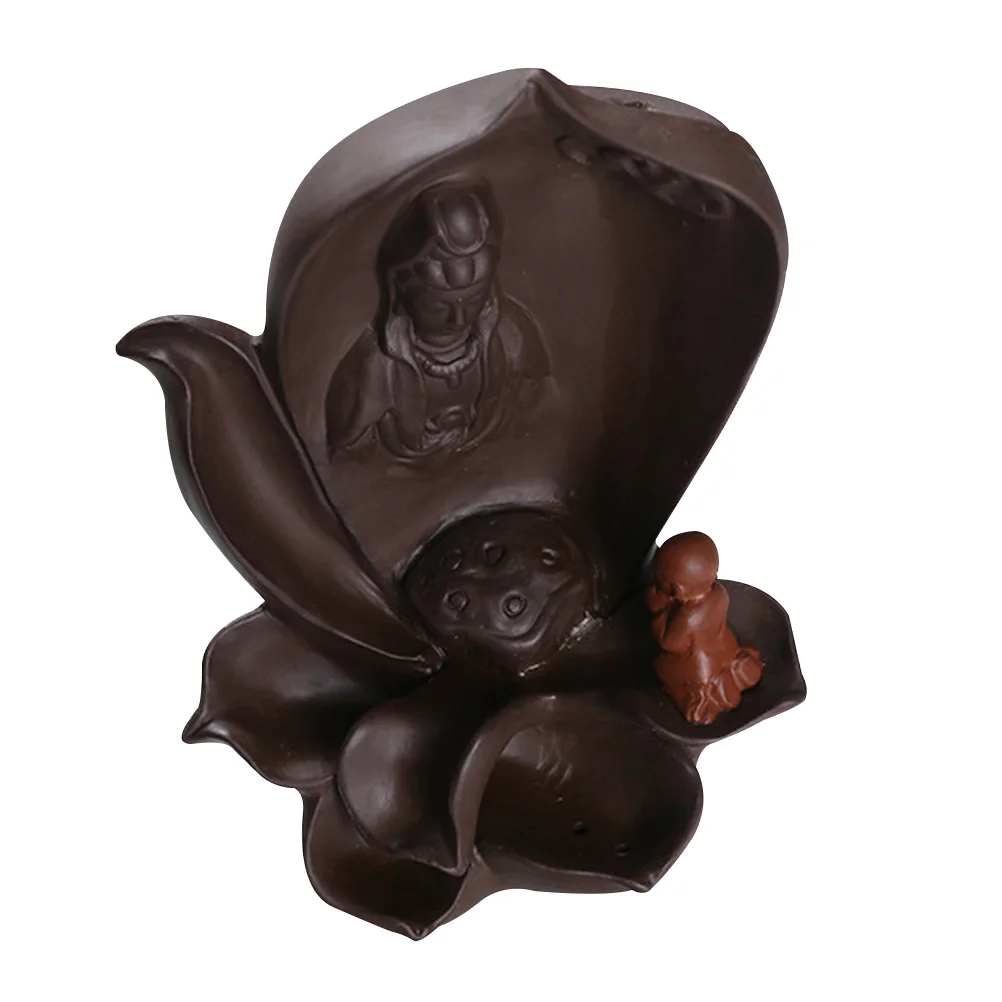 Домашнее украшение в виде листьев лотоса из Гуаньинь ароматическая плита с