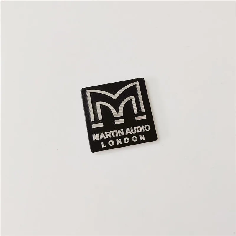 

10pcs Martin audio for KTV Speaker aluminum sticker car styling stereo badge emblem Sticker Car Accessorie for the bar cafe