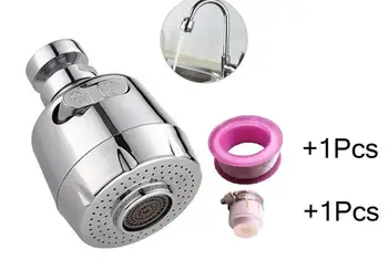 

Faucet Aerator lesgos Swivel Sink Faucet Head With Adjustable Nozzle Spout, Water Saving Filter Sprayer Anti Splash Tap 15-29mm