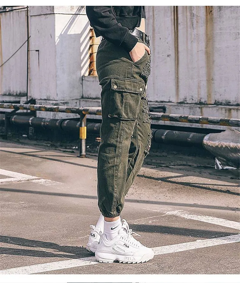 5XL Harajuku Модные свободные штаны в стиле хип-хоп джинсы мешковатые женские брюки-карго осенние брюки, подходящие для любого размера брюки для
