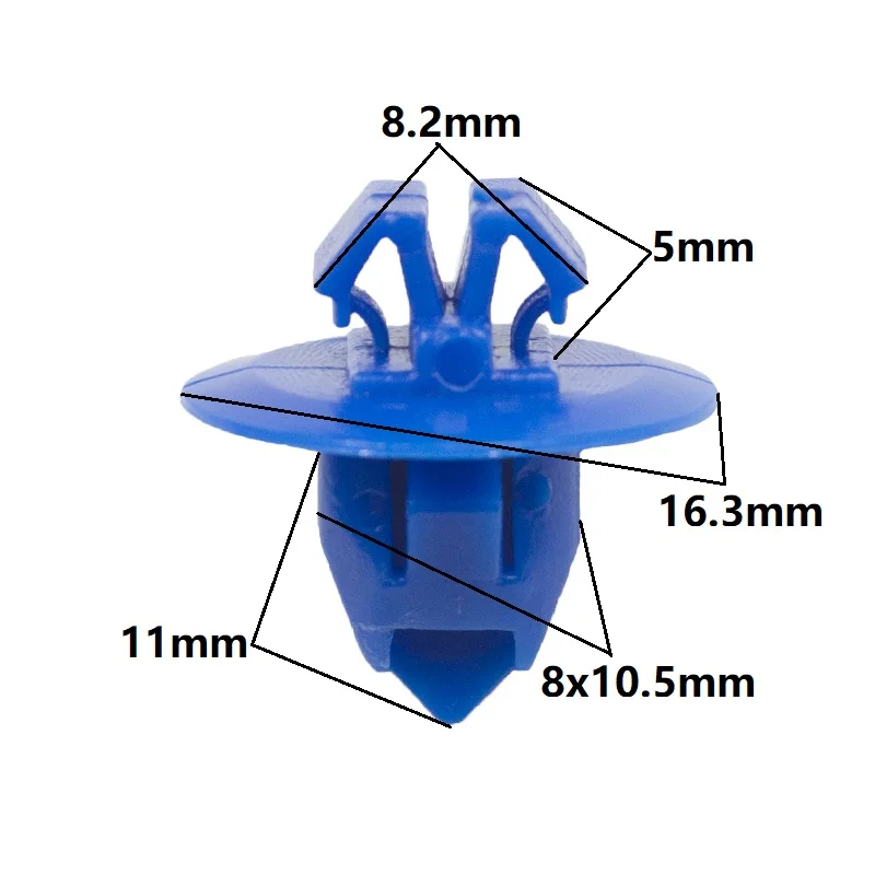 

50pcs for Toyota Fender Fixed buckle Retainers Auto Fasteners Blue Fender mudguard arch Moulding clip