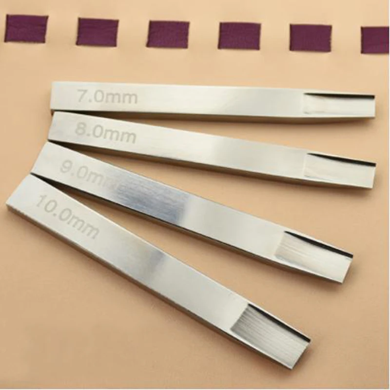 Leather Cutter Punch DIY Cut Craft Tools Steel Weaving Slot Tool Belt Woven Pattern | Дом и сад