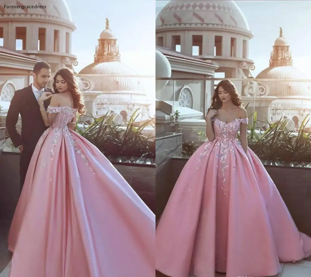 ТРАПЕЦИЕВИДНОЕ розовое свадебное платье с открытыми плечами с открытой спиной длинное официальное праздничное платье для выпускного на заказ большие размеры - Цвет: PICTURE COLOR