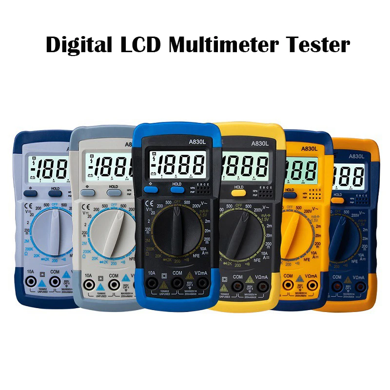 Professional Digital Multimeter Tester LCD multimeter With Buzzer Function Electric Tools AC DC Voltage Indicator | Инструменты