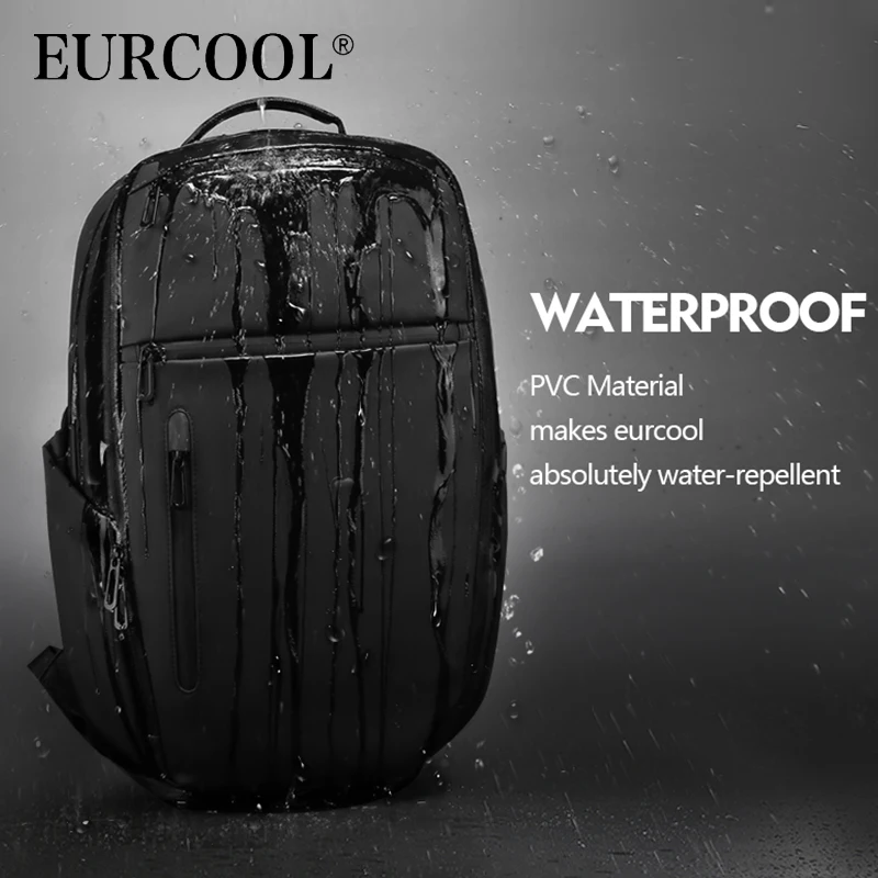 EURCOOL, новинка, рюкзак для путешествий с карманом для обуви, многофункциональный, для мужчин, подростков, 15,6 дюймов, сумка для ноутбука, Mochila, водоотталкивающие рюкзаки
