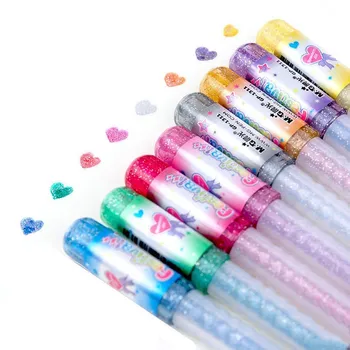 

M&G 8colors/set Glitter Gel Pens Set 1.0mm, Metallic Neon Chalk colors gel pens Drawing Art Marker Pen Gift Stationery Refills