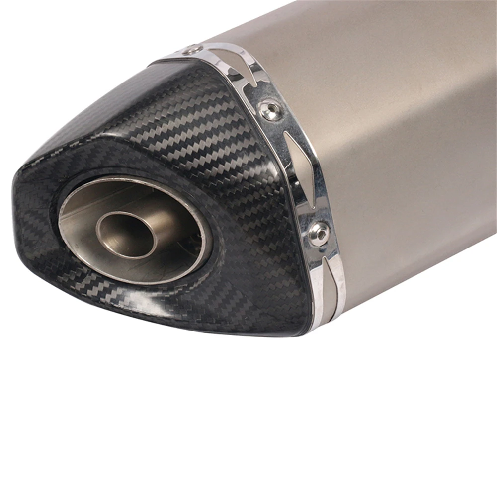 Универсальный мотоцикл Akrapovic выхлопной модифицированный глушитель для KAWASAKI ZX-6R Ninja 400 GSR600 FZ6 MT07 R3 RC 390 ATV Dirt Pit Bike