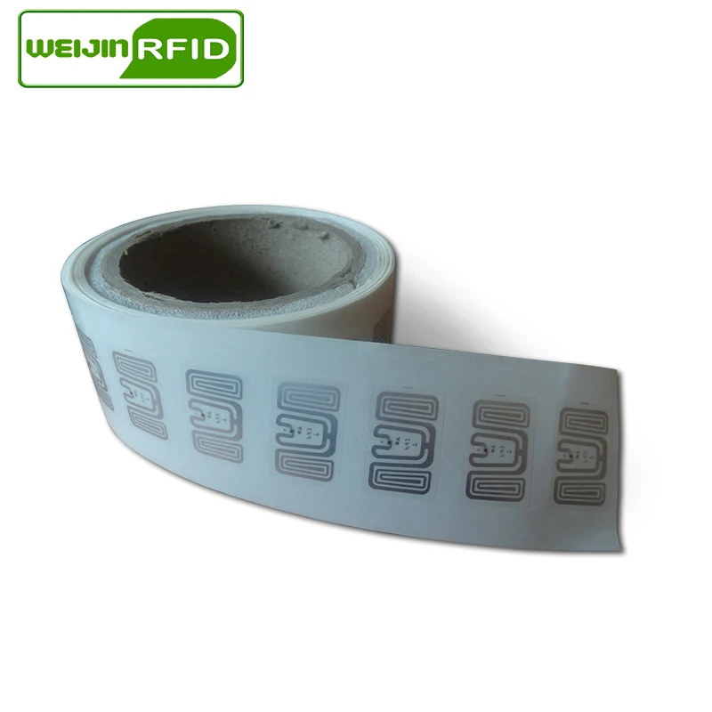 Rfid-теги UHF стикер Impinj F43 EPC6C влажная инкрустация 915mhz868mhz860-960MHZ 2000 шт клей пассивный RFID этикетка
