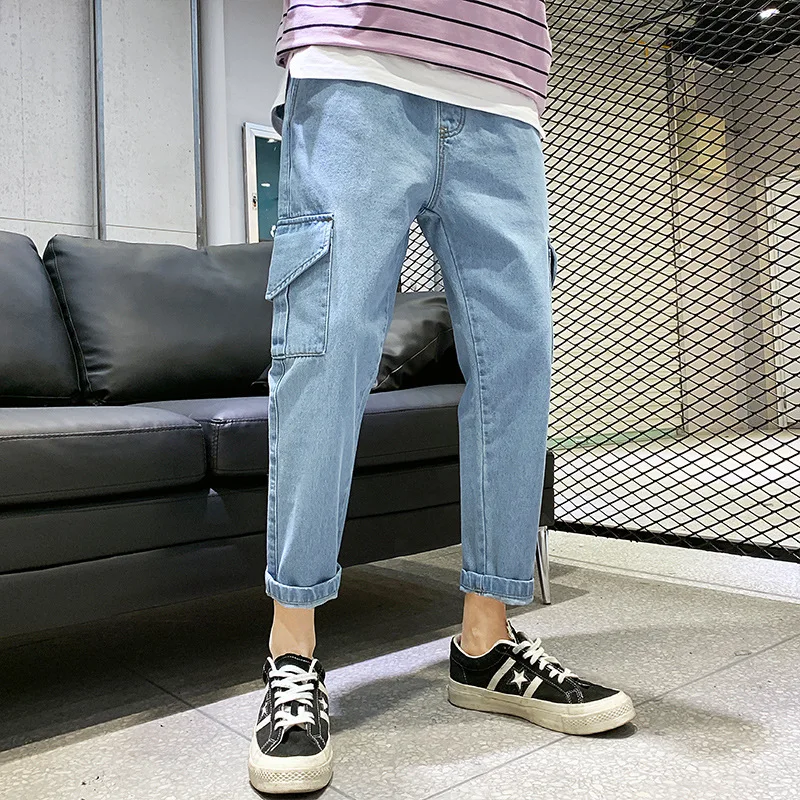 mens jeans raw hem