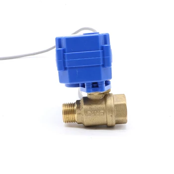 

CWX-15N DN15 G1/2 MxF brass MINI Electric motorized ball valve for IC card smart meters DC3-6V /DC12V CR01 / 02/ 05