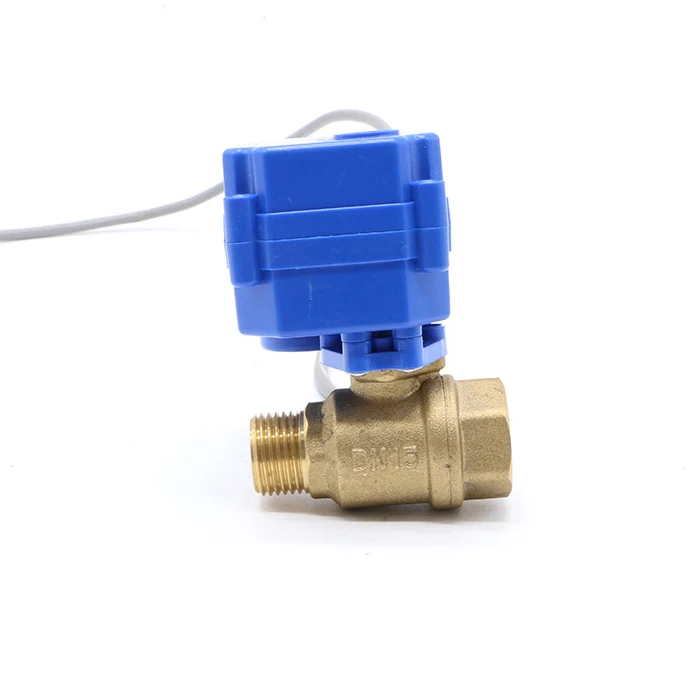 CWX 15N DN20 G3/4 MxF латунный Мини моторизованный шаровой клапан для центрального