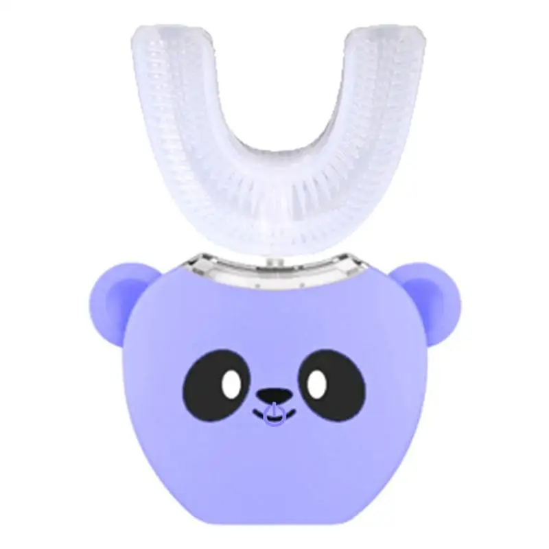 7-18 Year Old Purple 360 ° U Тип отбеливание зубов usb зарядка Автоматическая звуковая электрическая зубная щетка для детей и взрослых - Цвет: 7-18 Year Old Purple
