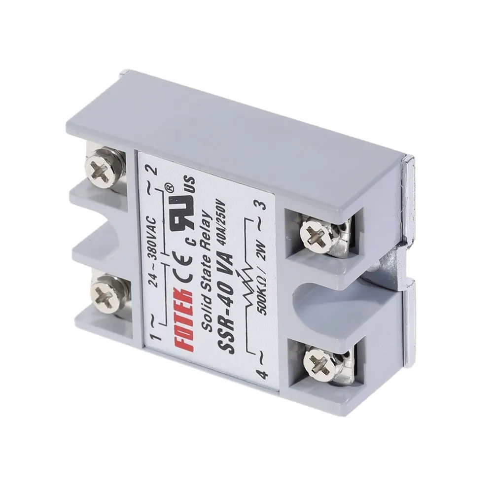 Твердотельный релейный модуль 1 шт. SSR 40VA 40 А внешний контроль ввод потенциометра