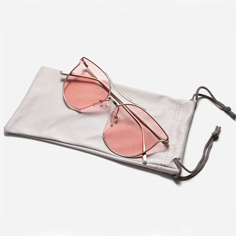 1PC Soft Cloth Sunglasses Bag Microfiber Dust Storage Pouch Glasses Carry Bag Portable Drawstring Eyewear Case Container