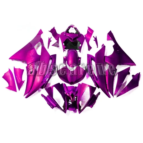 Полный комплект обтекателей для Yamaha YZF600 R6 yzf 2008- 09 10 11 12 13 14 15 16 ABS впрыска кузова мотоцикла Глянец фиолетово-красный