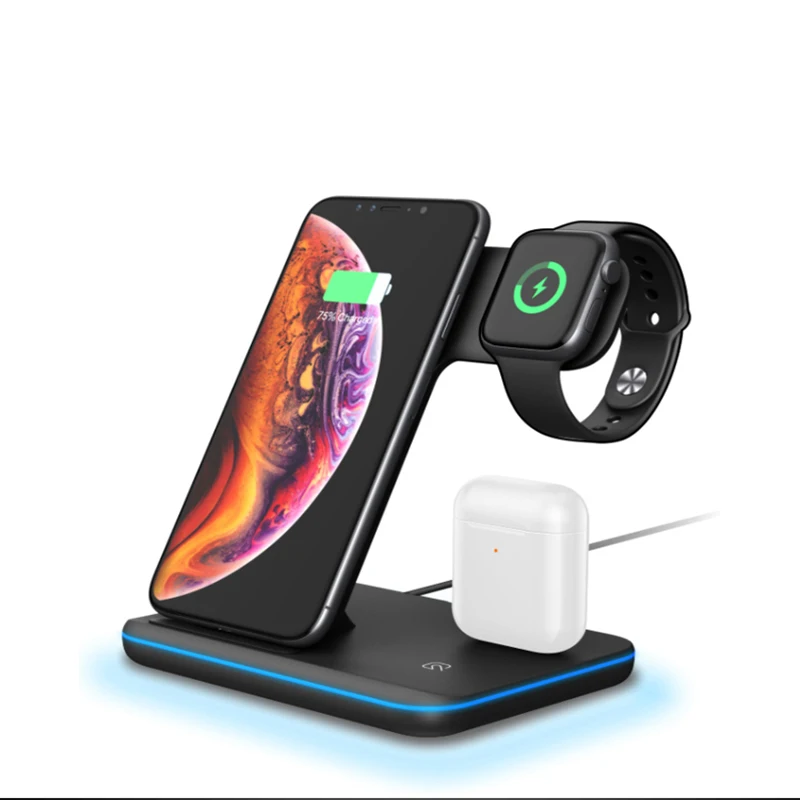 15 Вт Qi Беспроводное зарядное устройство для iphone X 8 11 Pro Max Быстрая зарядка