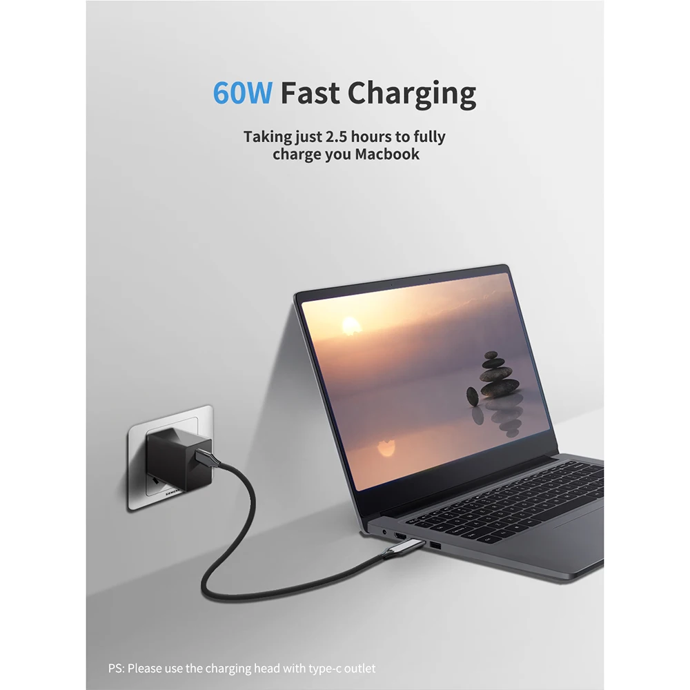 Кабель usb type-C к usb type-C для samsung Galaxy S9 Plus, поддержка PD 60W QC3.0 3A, кабель для быстрой зарядки для устройств type-C