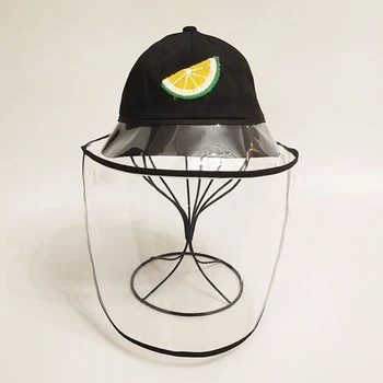 

Child Baby Mask Face Shield Mask Anti-spitting Protective Cap Cover Outdoor Hats Unisex Fisherman Hat Anti Splash Mask Cap