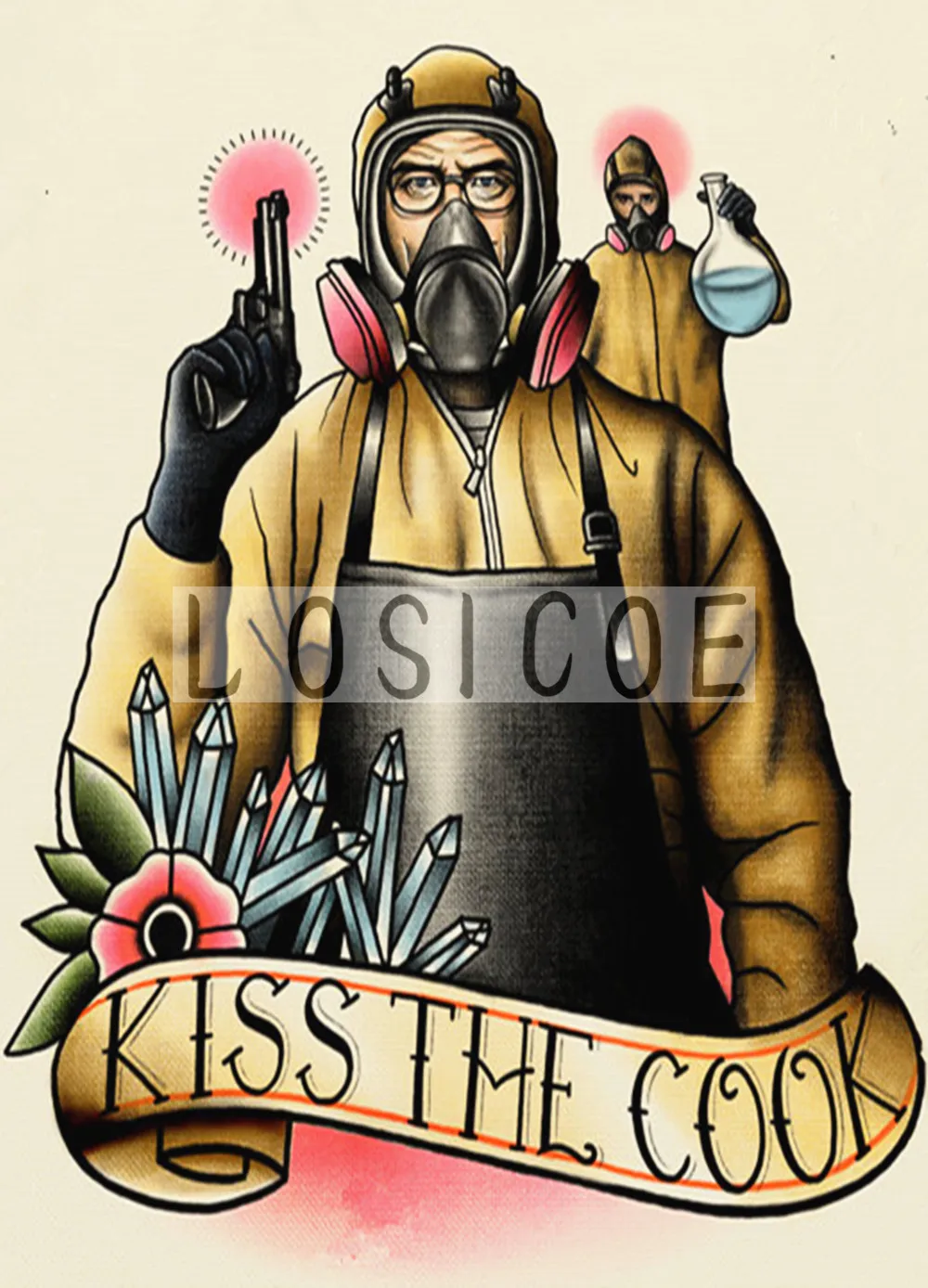 &quotKISS THE COOK" 30X42 CM nostalgia vintage kraft paper poster no frame painting tattoo shop wall decoration | Дом и сад