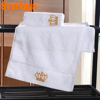 

Svetanya Hotel White Towels Set 100% Cotton (2Pcs Face Towels + 1Pc Bath Towel)