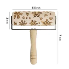 Новая собака Рождественский олень деревянная Скалка тиснение выпечки печенье лапша печенье, фондан, пирог тесто узорчатый ролик Снежинка