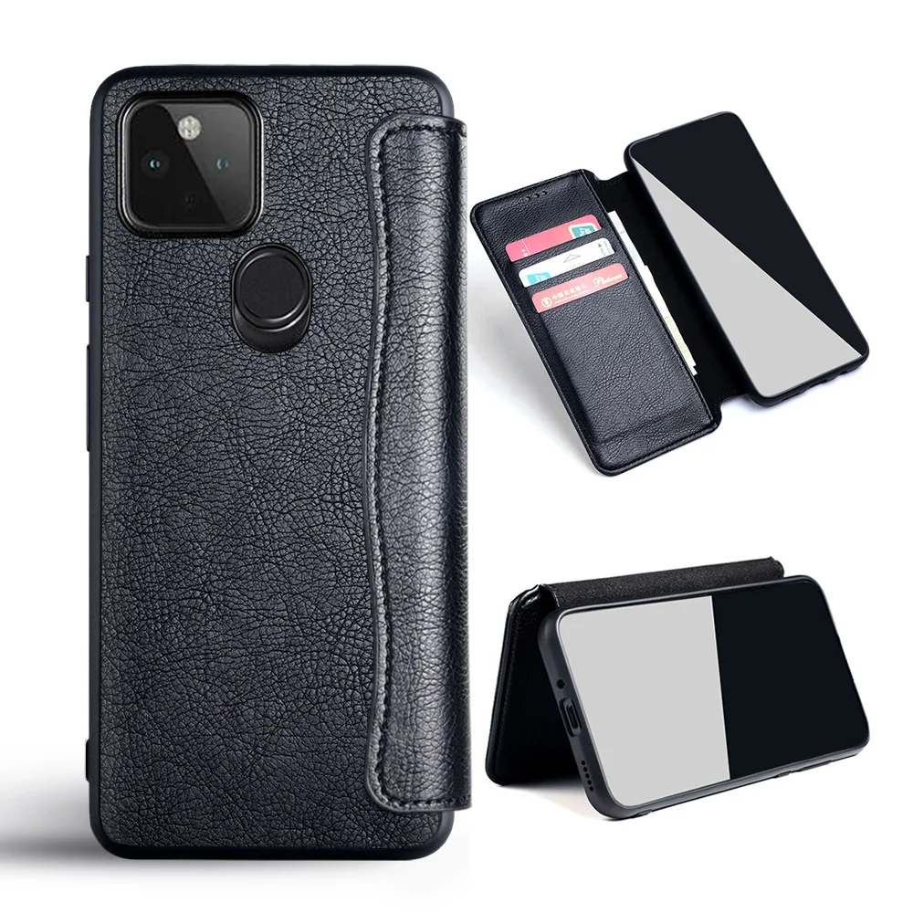 Custodia Per Google Pixel 4A 5G 5 5A 5G 4 Xl Funda Pu Pelle Senza Magnete Capa Flip Cover Per Google Pixel 4A 5G 5 4 Custodia Funda Coque