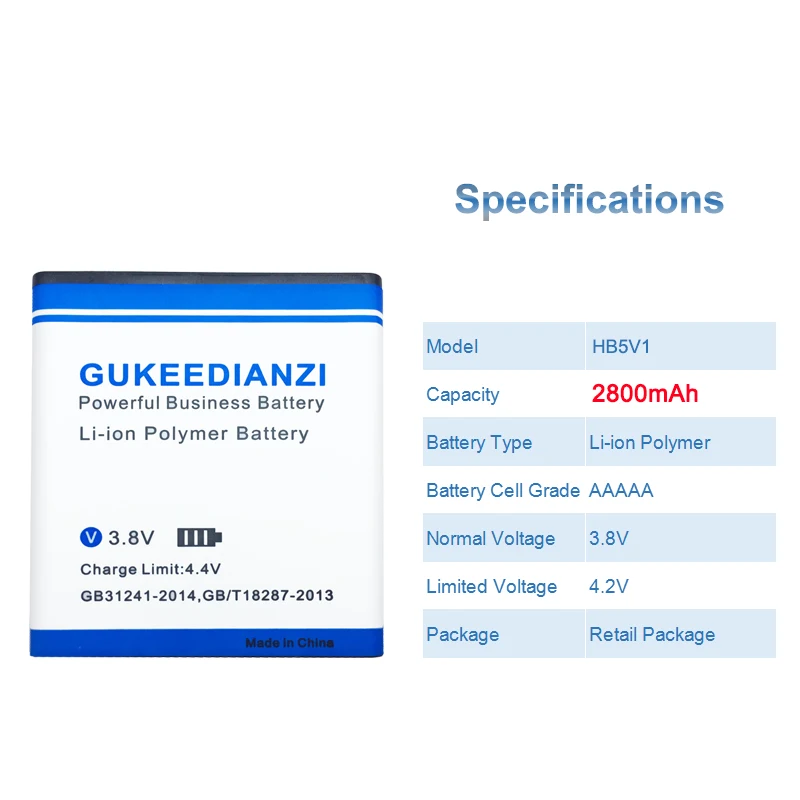 Аккумулятор gukeedianzi для huawei Honor Bee Y541 Y5C Y541 Y300 Y300C Y511 Y500 T8833 U8833 G350 Y535C Y516 Y336-U02 Y360 Y520 HB5V1