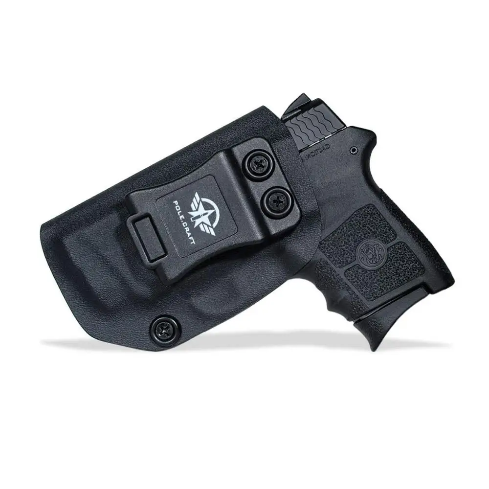 Black For Left Полюс. Ремесло KYDEX кобура iwb телосложение 380 лазерный пояс носить Скрытая кобура S& W телосложение 380 кобура Пистолет Чехол - Цвет: Black For Left