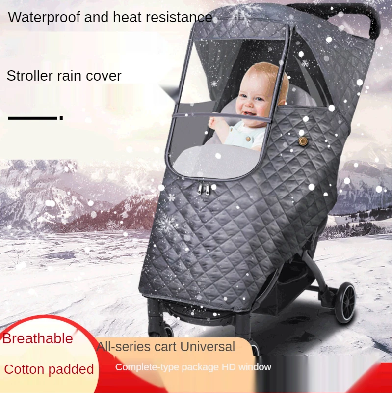 baby stroller cover net Universal Waterproof Winter Thicken Rain Cover Wind Dust Shield Full Raincoat for Baby Stroller Accessories Cane Pushchairs Suit baby stroller accessories and car seat