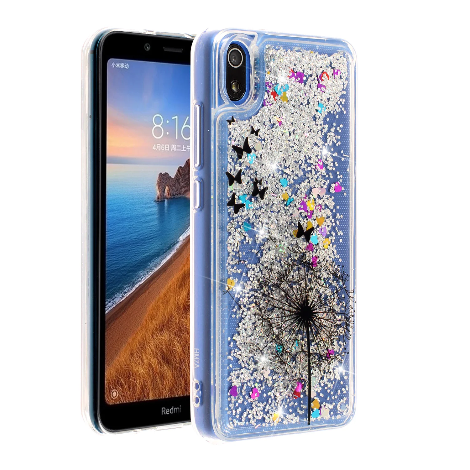 Чехол с сияющими блестками для Xiaomi Redmi 7A Redmi7A мягкий чехол из ТПУ xaomi Redmi 7A A7 светлый блестящий чехол Xiomi Redmi 7A защитный чехол Funda