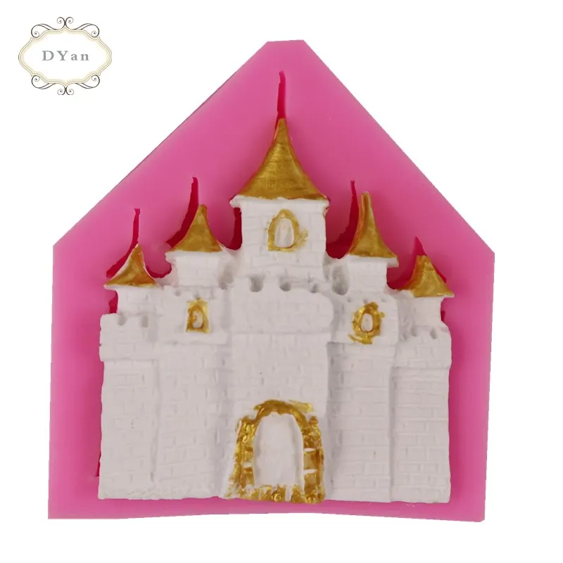 Princess Castle House Molds DIY Silicone Liquid Soap Mold Cake Decoration Tools Chocolate Cookie Fondant Baking Accessories | Дом и сад